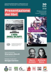 30 Aprile 2025, ore 18.00 | MAGGIO DEI LIBRI 2025: Presentazione opere "L'era degli scarti" e "Forze di riproduzione"