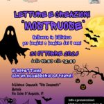 31 Ottobre 2026, ore 10:30 | LETTURE E CREAZIONI "MOSTRUOSE". Halloween in biblioteca per bambini e bambine dai 7 anni